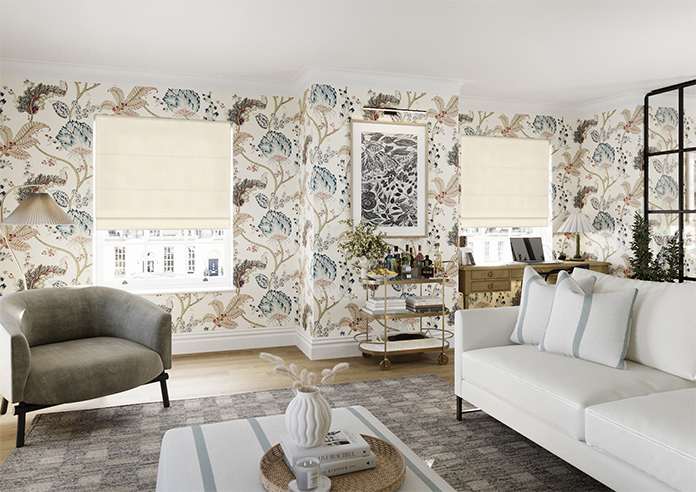 Faux Suede, Parchment - Roman Blind - Image 7